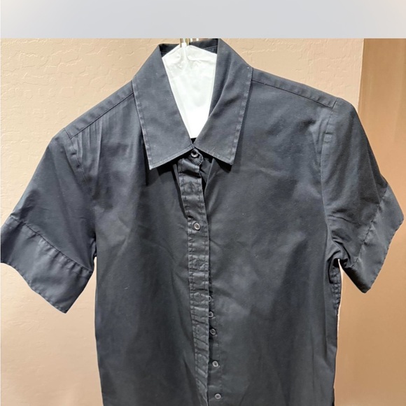 The Shirt by Rochelle Behrens Dark Gray Button Down - Picture 1 of 3